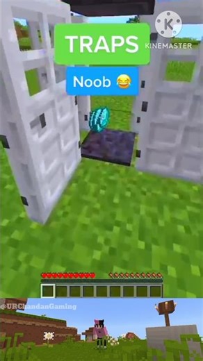 minecraft diamond trap in minecraft shorts #minecraft #anshubisht #senpaispider #gaming