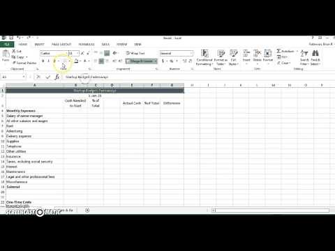 How to make a startup budget