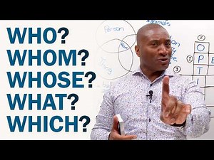 WHO, WHOM, or WHOSE? WHICH or WHAT? 🤔