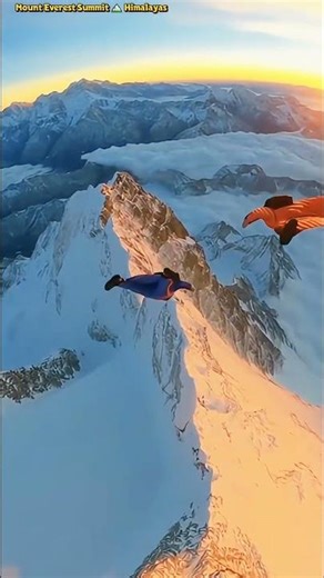 🏔️ Insane Wingsuit Jump From Mount Everest – Sunrise Thrill! 🌄🪂