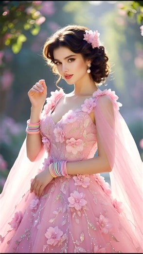 Elegant Fashion Cinematic Lookbook | Pastel Gown Beauty in Ultra-HD#ai #fashion #shorts