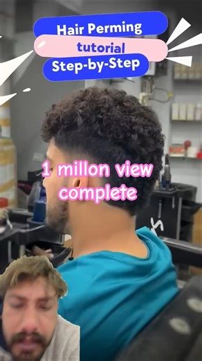 hair perming tutorial step by step #haircut #hairstyle #perming #curlyhair #softer #trim #regrow