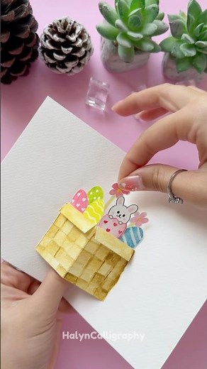 DIY Happy Easter Card Idea 🐰