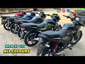 2025 Honda SP 125 BS6 All New Colours Black,Grey,Red,Blue, Review - On Road Price EMi?|sp125colours