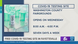 COVID-19 testing site opening at Washington Co. Fairgrounds