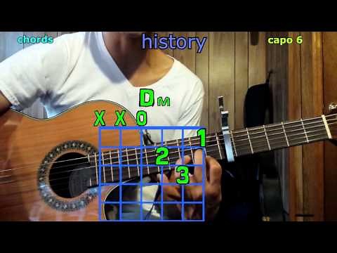 history one direction guitar chords