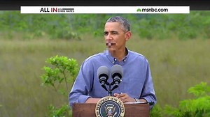 President Obama tried to talk about climate change in Florida, but oops, the government banned it | NowThis