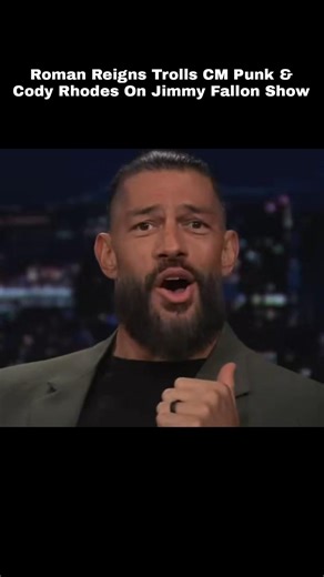 Roman Reigns Trolls CM Punk & Cody Rhodes On Jimmy Fallon Show 😂 #shorts