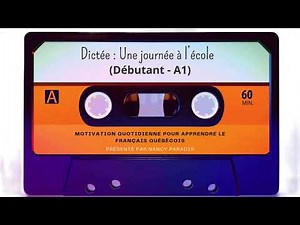 👉 Dictée français facile : Une journée à l’école (Débutants A1)