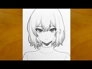 Anime Girl Drawing || Easy Step by Step Tutorial || Cute Character Design