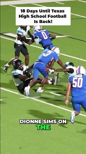 Posting 1 play every day until Texas High School Football is back! 18 days left!