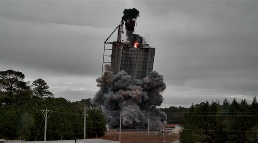 NASA’s Marshall Space Flight Center releases video of historic test stands implosion in Huntsville