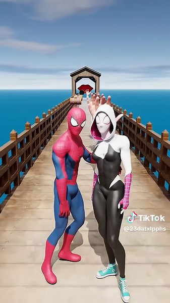 Spider Man vs Spider Gwen Epic Challenges in GTA V