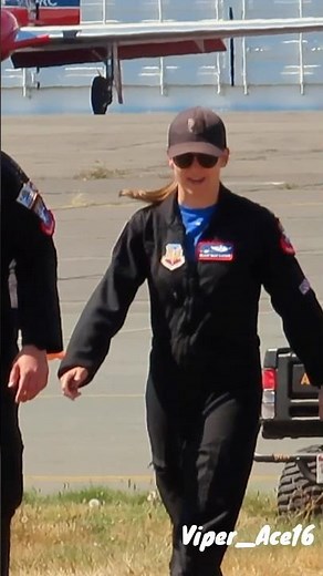 Beauty and Brains! Major Melanie Mach Kluesner - USAF F-35 Demo Team Lady Pilot #shorts #f35 #usaf