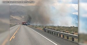 20-acre wildfire prompts State Route 243 closure, residents urged to evacuate