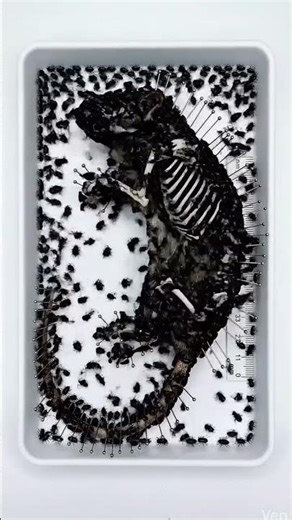 Nature’s Cleanup Crew: 1,0000 Beetles vs. Rat Skeleton 🪲🐋