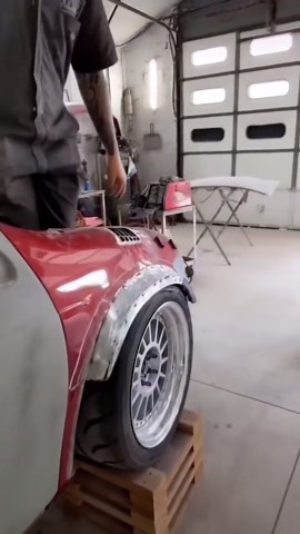 Neon Wide Body Customization in Progress