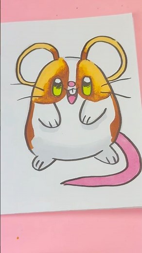 🐭 How to Draw a Kawaii Mouse ✨ Step by Step