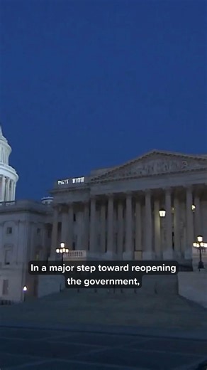 Senate passes spending bill in decisive vote to reopen government, sending it to the House