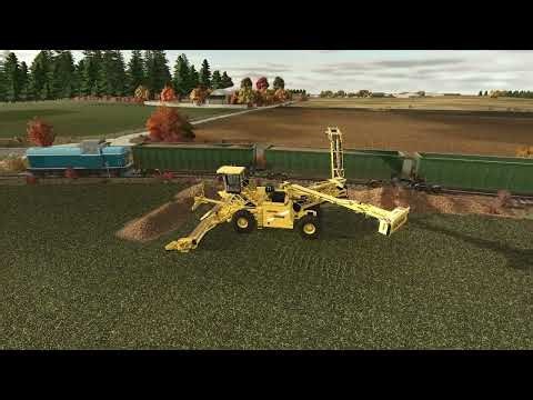 FS25 - Mod Presentation - Placeable railroad system - Loading sugarbeets