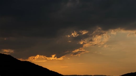 Clouds, Sunset, Thunderclouds. Free Stock Video