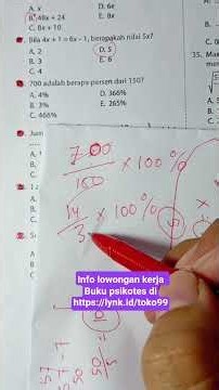 soal tes psikotes #psikotes