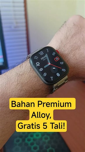 Smartwatch Harga Segini Tapi Rasa Premium & Berani Kasih 5 Tali GRATIS!! Smartwatch Goojodoq