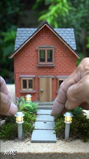 Crafting a Two-Story Mini Brick House 🧱🏡 | Realistic Miniature Build