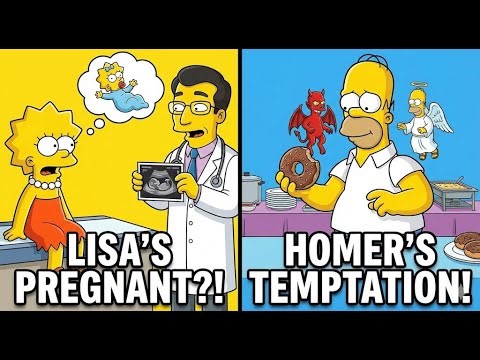 Simpsons Funny Moments | Lisa's Shocking Pregnancy & Homer's Temptation