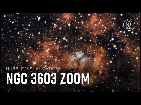 Zoom into Star-forming Region NGC 3603