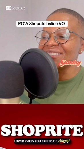 24K views · 415 reactions | Sometimes as a voice over artist you are called in to record just one line and you are out, that’s what we call a byliner. Just did one for Shoprite as a demo.. #passion #purpose #VoiceOvers #voiceover #Voice | Refilwe Palagangwe | Facebook