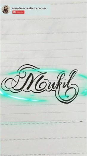 How to write name in calligraphy ✍️🤔😍 #art