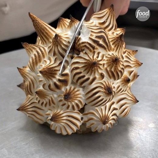 1M views · 100 shares | Baked Alaska from the place that INVENTED it  (We’re hypnotized, Delmonico's Restaurant!) Catch up on the episode before the season finale on Monday: https://foodtv.com/Delmonicos | Food Network | Facebook