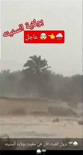 نزول الغيث الان في حفيت بولاية السنينه #امطار #منخفض #المسرات #اكسبلور