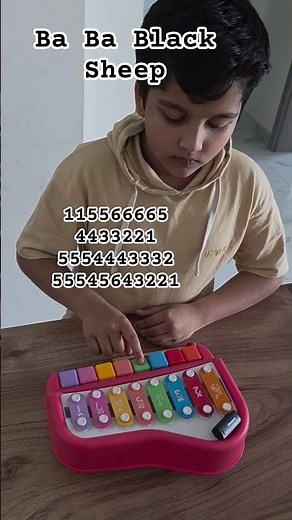 Ba Ba Black Sheep #xylophone #tutorial #babablacksheep