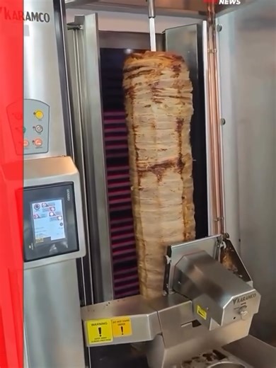 Behold the future of gyro-making! Introducing the world’s first robot that cuts authentic gyro meat. . . . #Credit- Pronews - TikTok... #GyroRevolution #RoboticChef #greece #greekfood #gyros #greekgyros #hellas #hellada #ellada #grecia