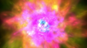 Download a colorful explosion in the center of a dark background for free