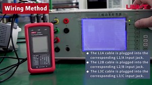 UNI-T 3-Phase Rotation Meter Sequence Tester, AC Phase Sequence Indicator 40V-690V Lack Phase Meter Motor UT261A