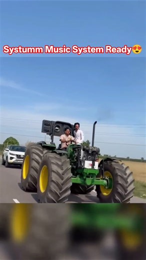 Systumm Music System Ready😍#nishudeshwal#rohitdeshwal#modifiedtractor#tochanking#tractorstunt#shorts