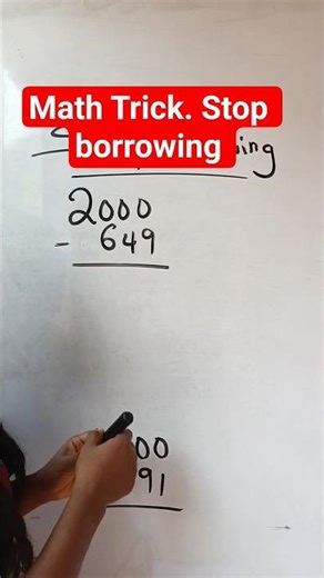 Subtract without borrowing or regrouping. #maths #mathstricks #mathshorts