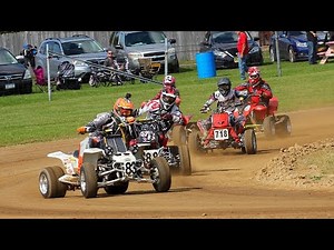 Yamaha Banshee, GoPro raw, fastest quad on track, flat track racing. Electric City Motorcycle Club.