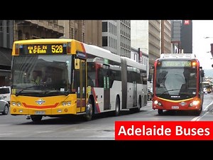 Buses in the Adelaide CBD (Currie/Grenfell Street)