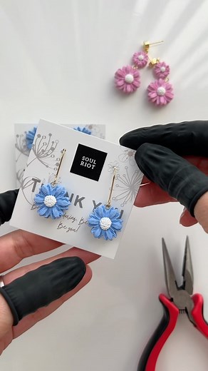 395K views · 10K reactions | Polymer clay Daisy Earrings Daisy Polymer clay Kit | M Hand Made | Facebook