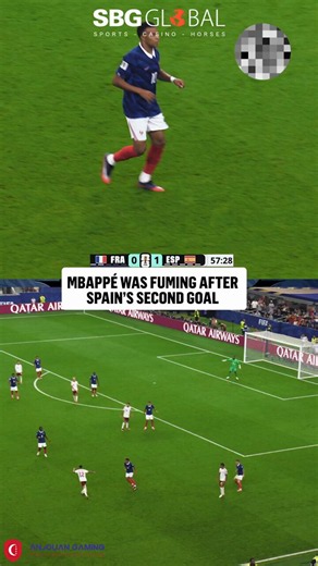 Can't believe it! 😱 Mbappé's reaction to that Spain second goal was legendary. 🇪🇸⚽️#Mbappe #Euro2026 #Spain #Football #Reaction #Soccer