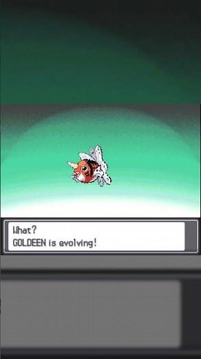 Goldeen Evolution in Pokemon Heart Gold and Soul Silver #Shorts