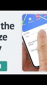 How to adjust the icon size quickly on the Galaxy phone running One UI 6.1?