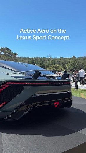 Pretty cool Active Aero on the Lexus Sport Concept #lexus #lexussportconcept #montereycarweek