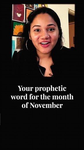 Prophetic Word for November 2025