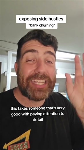 It’s just this: opening bank accounts for the signup bonus, hitting the required deposit or