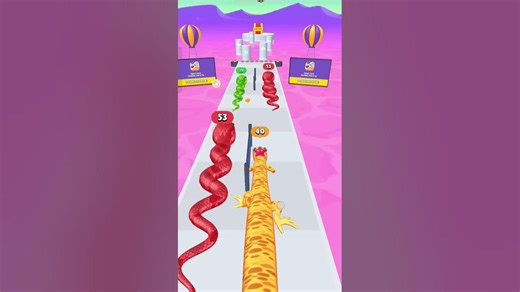 Snake Run Race Game Level 150 Complete New Play Win #gaming #viralvideo